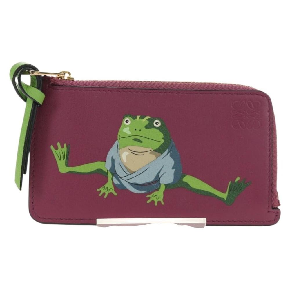 Loewe Green Frog From Spirited Away Case Card Purple